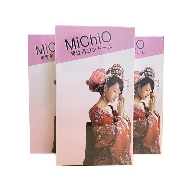 Bao cao su gân mỏng Michio [CHÍNH HÃNG 100%]  ,Nhật Bản ,Hộp 12C - cần chi phải canh ngày-lai rai cày suốt tháng