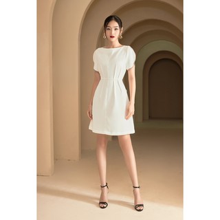 Đầm xòe ngắn tay chần chỉ 20Again DEA0096