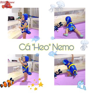 Đồ Bơi Baby Liền Mảnh + Nón Cá Nemo