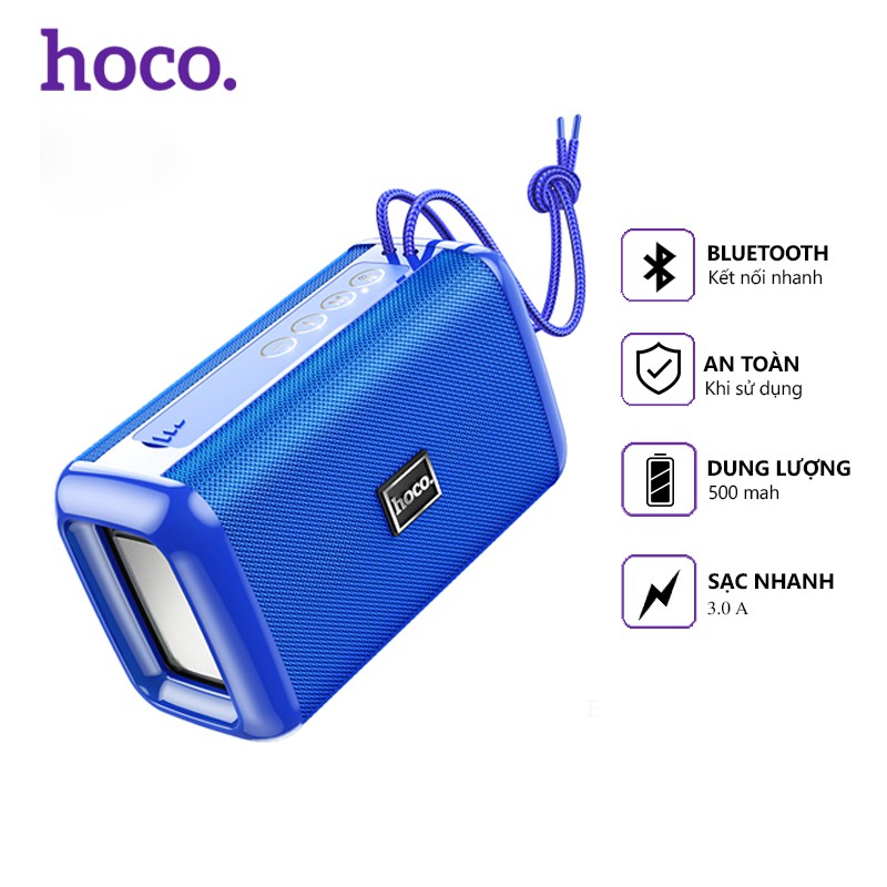 Loa Bluetooth Hoco DS04 V5.0, nghe nhạc sống động, pin trâu, tương thích nhiều thiết bị