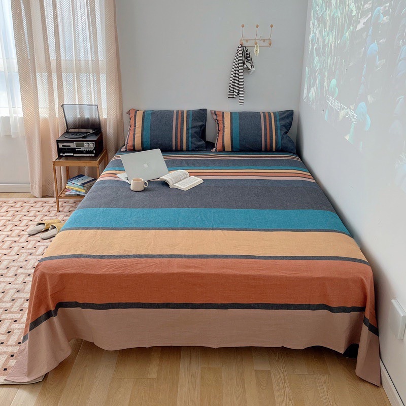 Set Ga Gối Cotton Linen - Chất Liệu Cotton Thô Thoáng Mát (shinbedding)