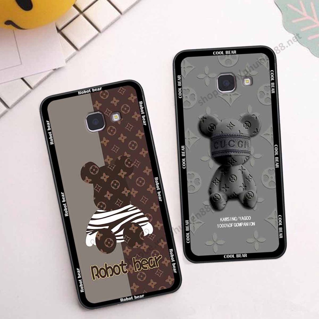 Ốp Samsung J7 Prime bear, k@ws thương hiệu phong cách ốp lưng thời trang cao cấp