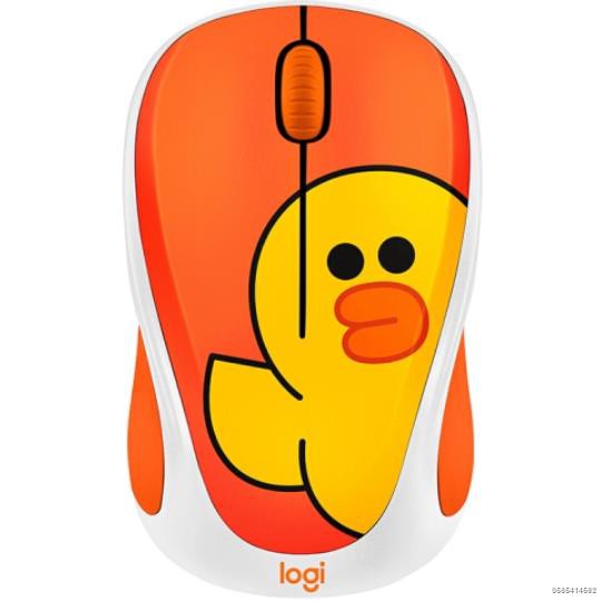 ✈▤Chuột không dây Logitech in họa tiết LINE FRIENDS dễ thương cho văn phòng