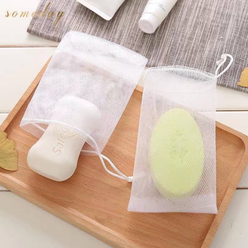 Túi Lưới Tạo Bọt Xà Phòng Rửa Mặt Tiện Dụng