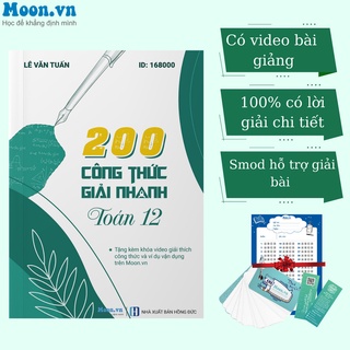 Sách ID Sổ tay kiến thức 200 công thức giải nhanh môn Toán 12 75 trang A5