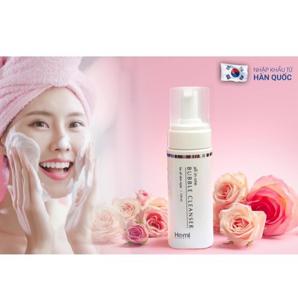 Sữa Rửa Mặt Kiêm Tẩy Trang Hemi BUBBLE Cleanser  Hàn Quốc Chính Hãng | BigBuy360 - bigbuy360.vn