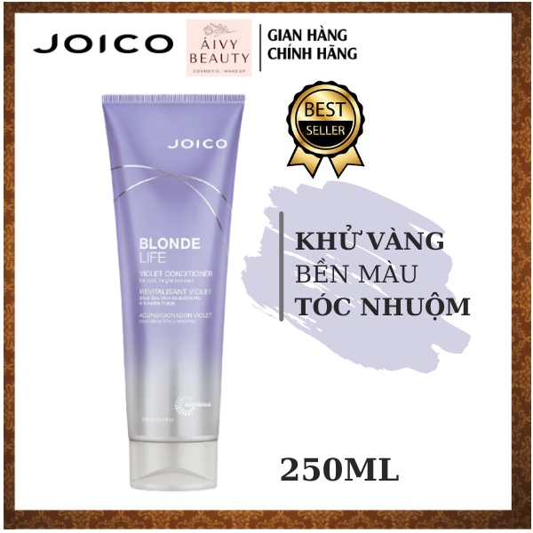 Dầu Xả  Tím Khử Vàng  Bền Màu Tóc Nhuộm JOICO Blonde Life Violet 250ml