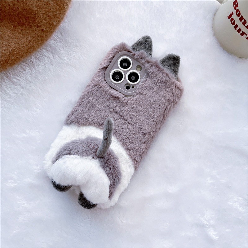 Ốp Điện Thoại Hình Cún 3D Cho iPhone 14 Plus / 14 Pro Max / 13 / 13 Pro Max / 13 Pro / 12 Pro Max / 11 Pro Max / XS Max / X / XS / XR 7 8 Plus