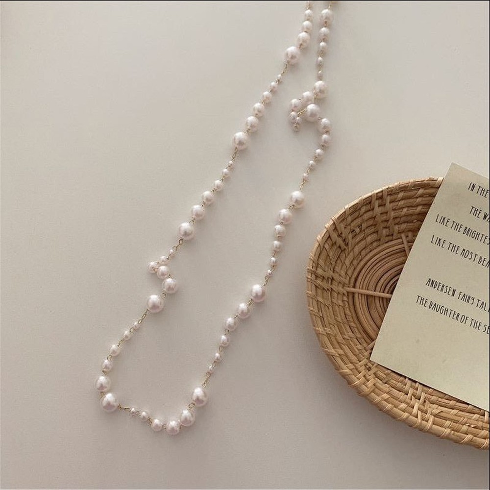Cod Qipin 1pcs 60cm Pearl Lanyard Mask Lanyard Chain Glasses Sling Anti-lost Anti-drop Face Shield Decor | BigBuy360 - bigbuy360.vn