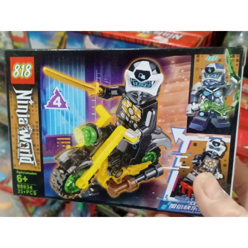 Lego ninja xếp hình -bộ lego ninja world lắp ráp xe máy