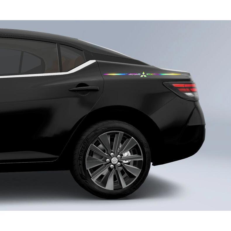 Miếng Dán Phản Quang Dài 60cm Nhiều Màu Sắc Trang Trí Cửa Kính Sau Xe Hơi