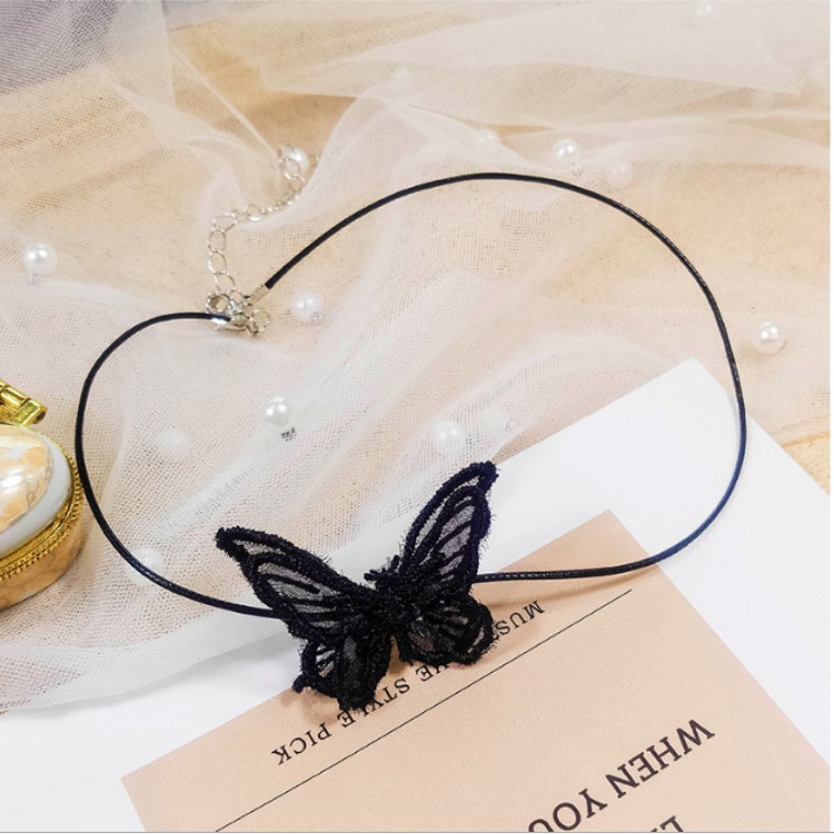 Vòng cổ choker hồ điệp cao cấp