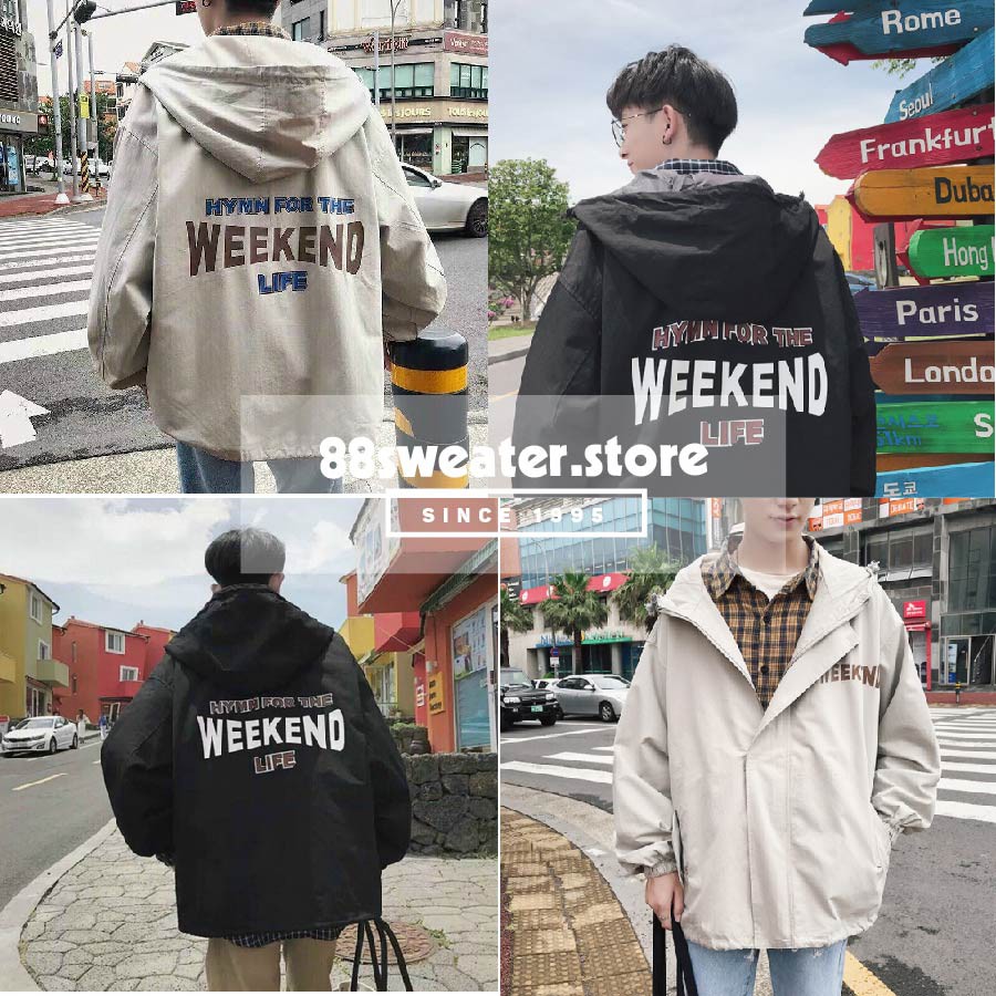 Áo Khoác Nam Chất Dày Unisex Nam Nữ In Hình Weekend  Siêu Hot | BigBuy360 - bigbuy360.vn