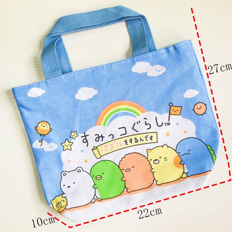 Gấu dâu Lotso Túi Vải Canvas Đựng Cơm Trưa In Hình Nhân Vật Hoạt Hình Disney