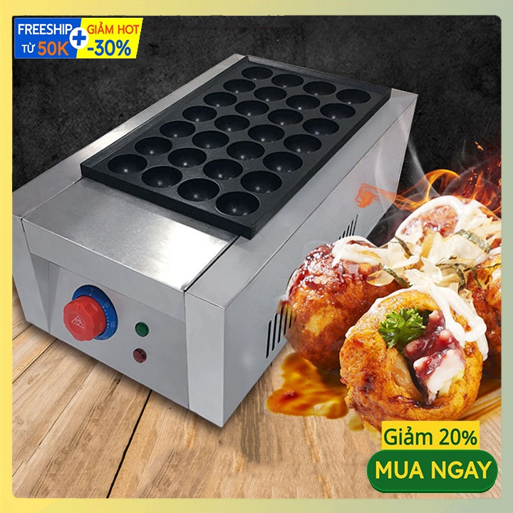 Máy làm bánh bạch tuộc 28 lỗ nhật bản Takoyaki