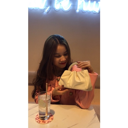 Túi xách đám mây phiên bản đám mây tay cầm ngọc baby