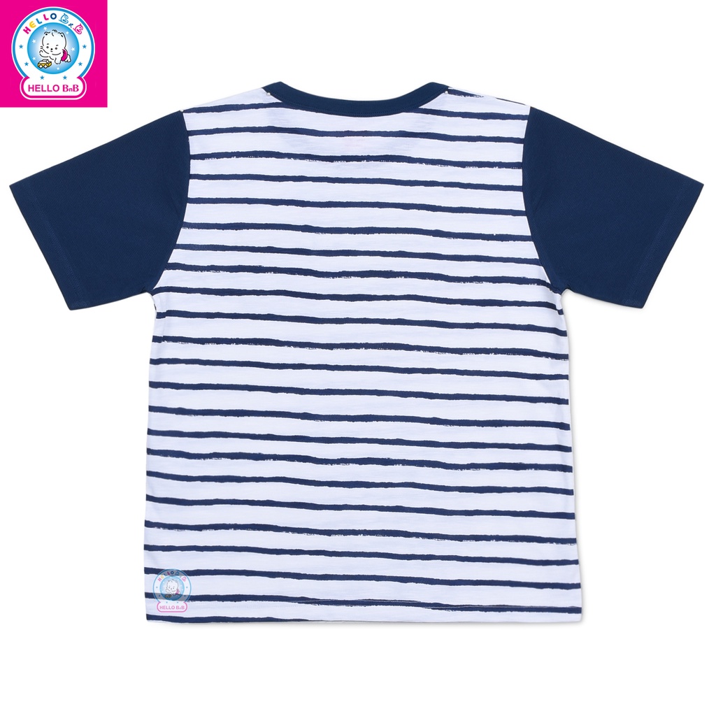 Áo T-shirt cổ tròn sọc bé trai AL1480 - Hello BnB