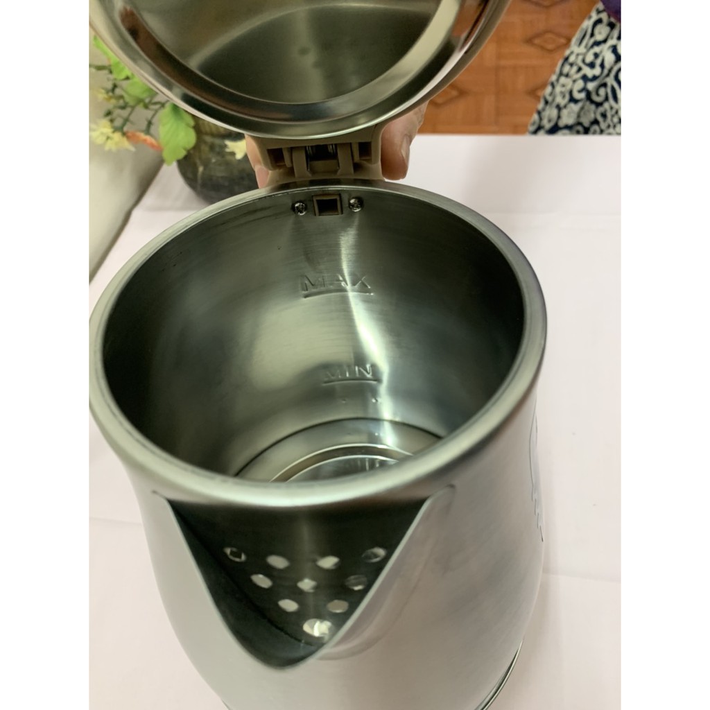 Ấm siêu tốc Jiplai Thailand EKJ-306 - Inox 304 siêu dày, Chính hãng, Bảo hành 12 tháng