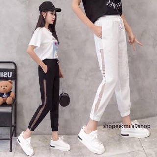 Quần đũi nữ pha lưới sang chảnh.