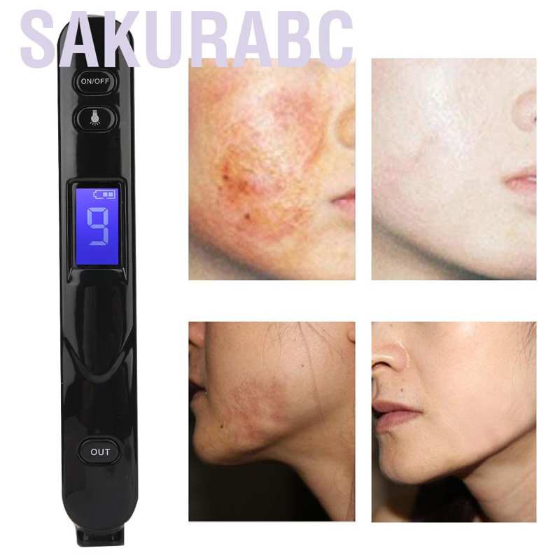 Sakurabc 9 Modes Adjustable Tattoo Scar Spot Freckle Removal Pen Skin Beauty Machine HOT