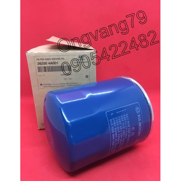 Lọc dầu, lọc nhớt xe tải Kia K165, K200, K250, Hyundai Porter II, Hyundai Solati, Starex  MS:263304A001