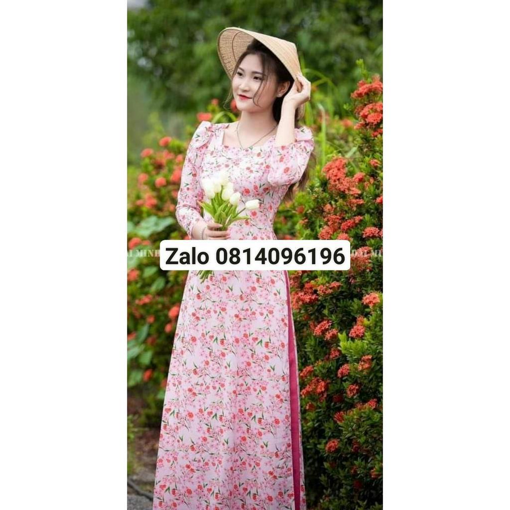 ÁO DÀI HÓA NHÍ MÀU HỒNG DỄ THƯƠNG ĐỦ SIZE CÓ DÃN VÀ RŨVIDEO SHOP TỰ QUAY