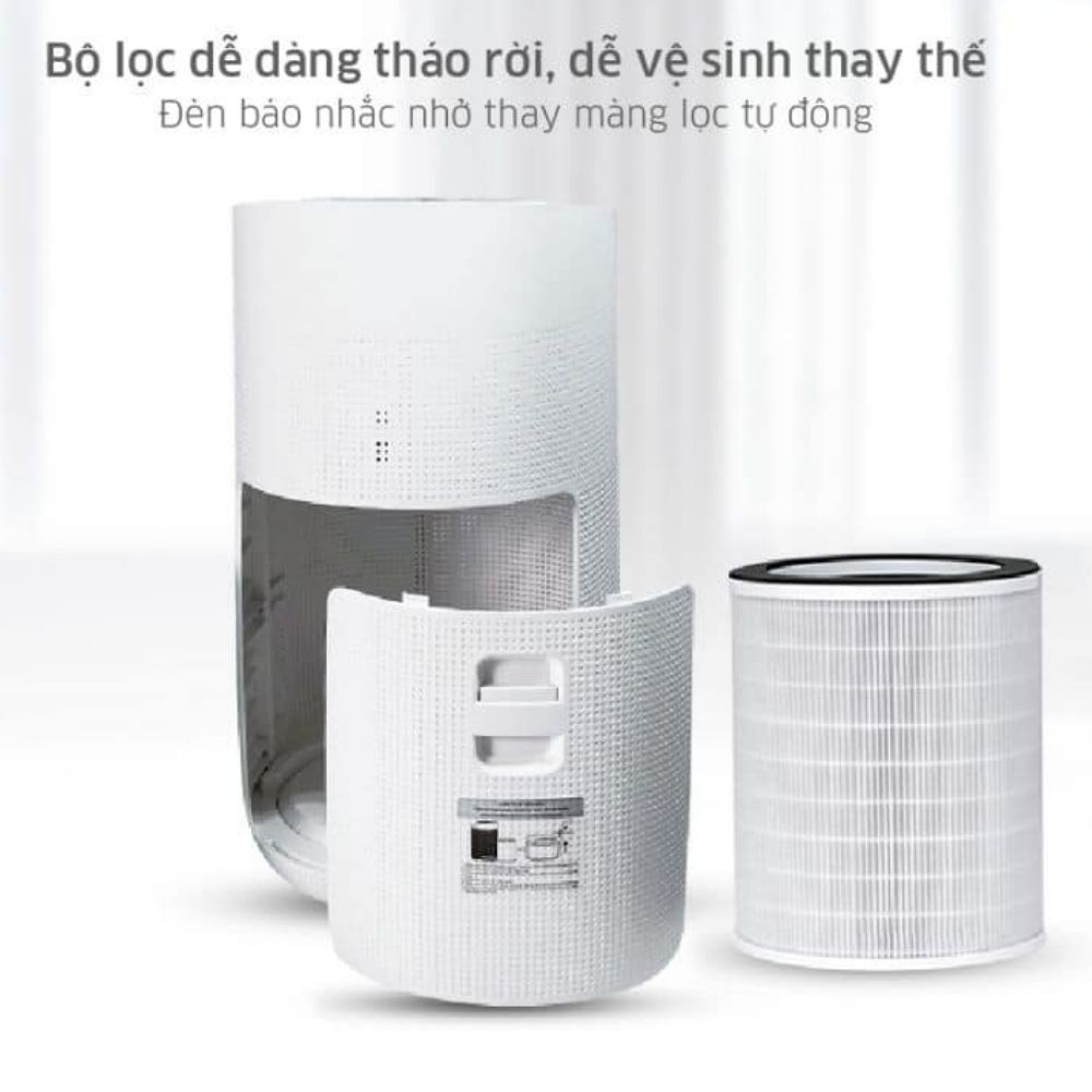 Máy lọc không khí gia đình Kangaroo KG50AP Loại bỏ 99% bụi mịn với 6 cấp lọc dùng lõi lọc HEPA , công nghệ UV , Ion âm