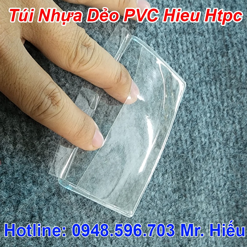 Combo 10 túi nhựa dẻo pvc căn cước công dân ngang, tặng 1 túi sổ tiết kiệm 12k