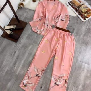Đồ bộ lụa satin còn hạt