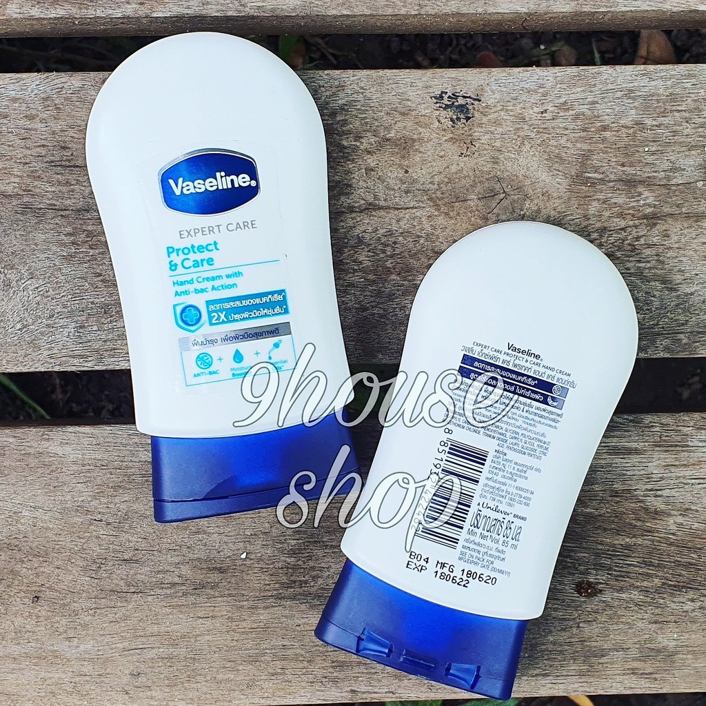Date 1/2024 01 Vaseline Dưỡng Da Tay PROTECT & CARE  Thái Lan 85ml - TUÝP TRẮNG