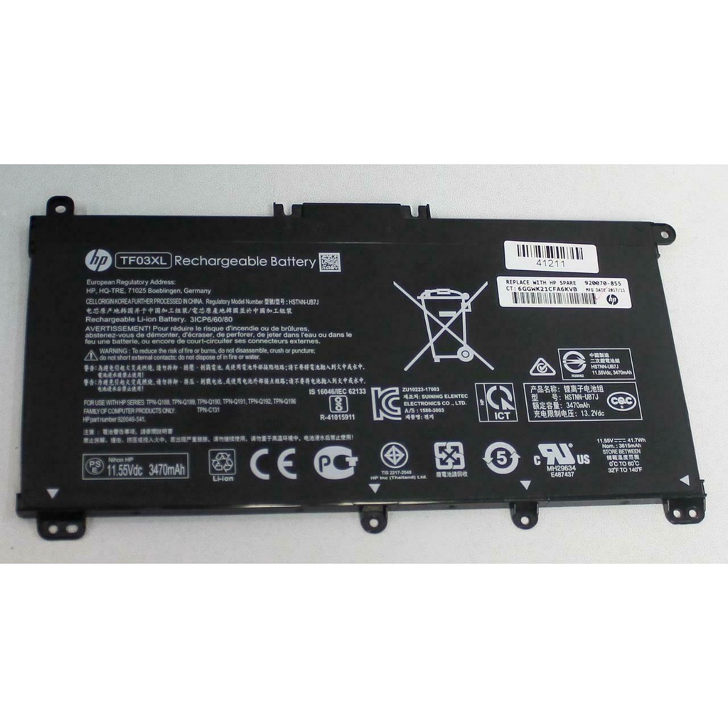 Pin Laptop HP HT03XL  TF03XL  Battery