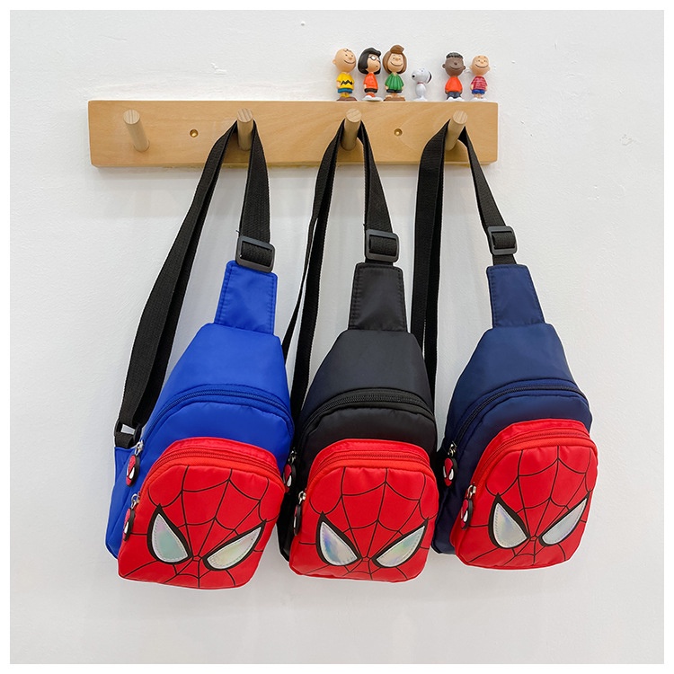 (TDC01TE) Túi đeo chéo ngực mini hình Spiderman cho bé trai