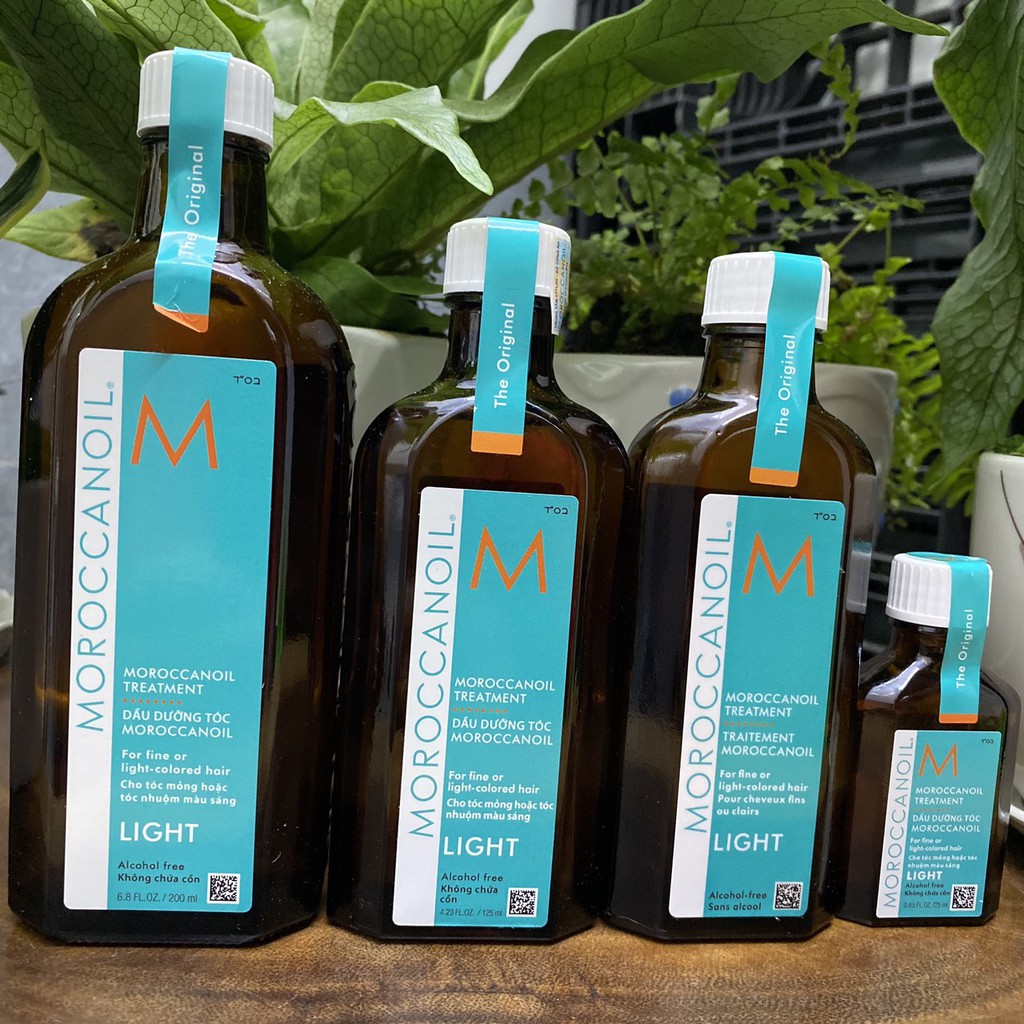 Tinh dầu dưỡng tóc sáng màu Moroccanoil Treatment - Light 100ml (For Fine or Light-Colored Hair)