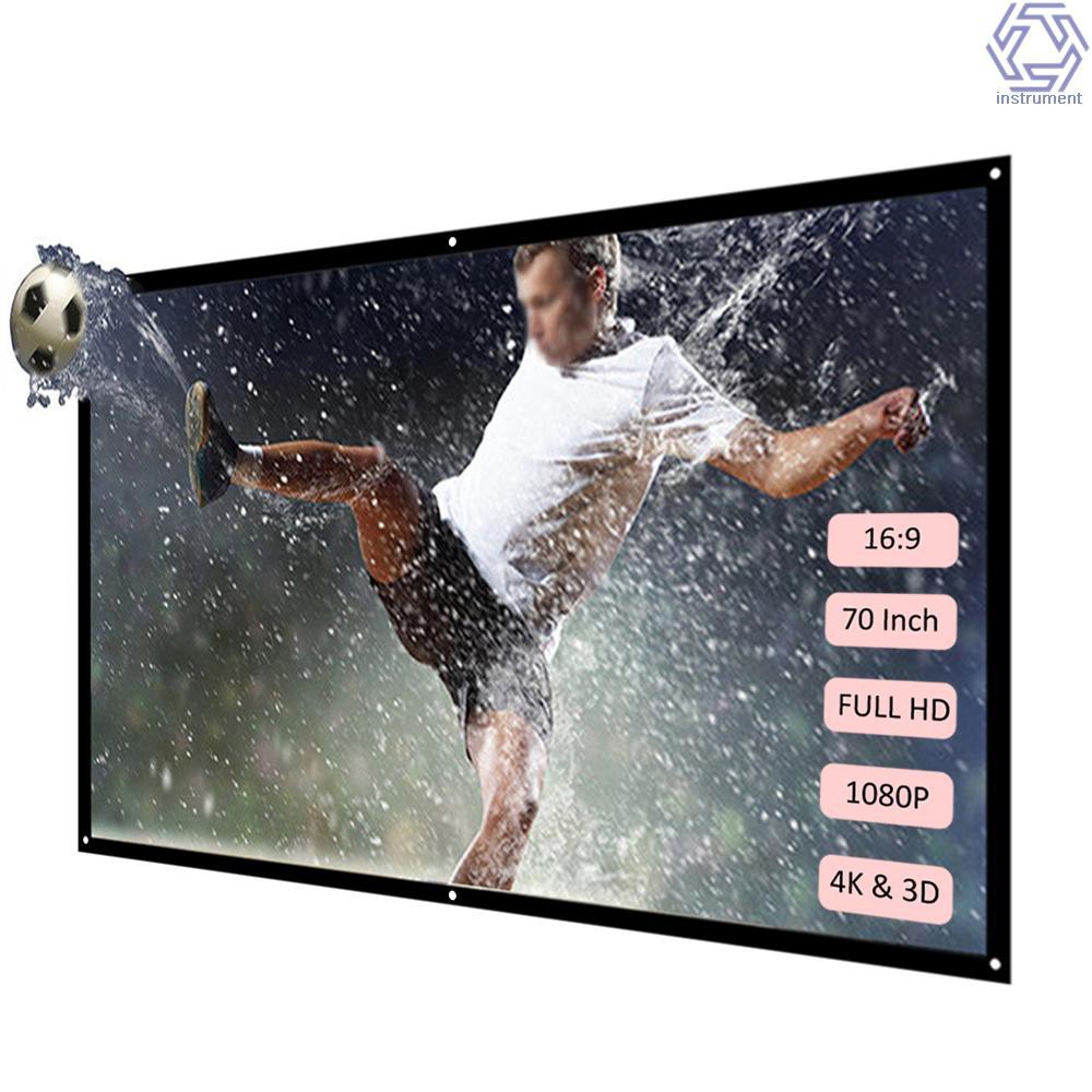 Màn Hình Máy Chiếu Intu H70 70 '' 16: 9 70 Inch Có Thể Gập Gọn Kèm Phụ Kiện