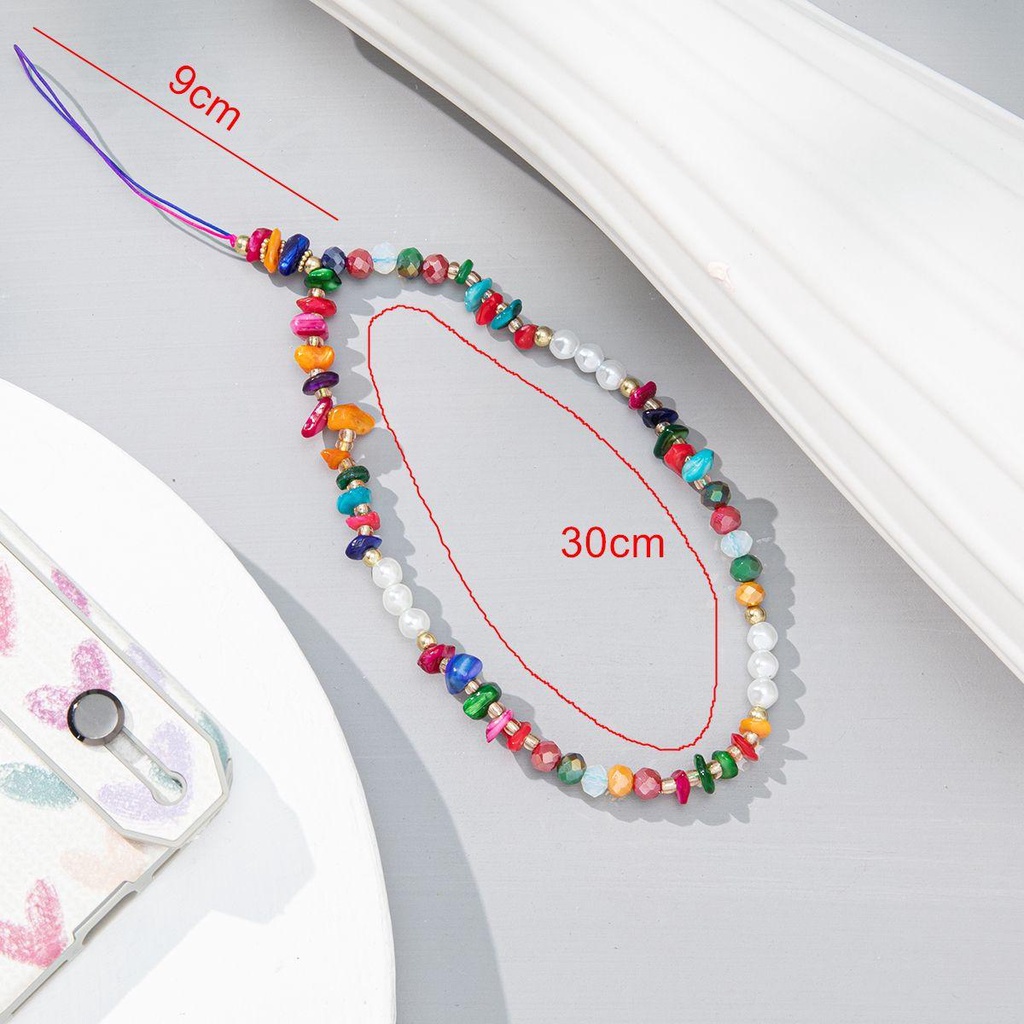 MAYSHOW Fashion Cellphone Strap Jewelry Mobile Phone Lanyard Mobile Phone Chain Anti-Lost Pearl Trendy Women Girls Beaded|Lanyard