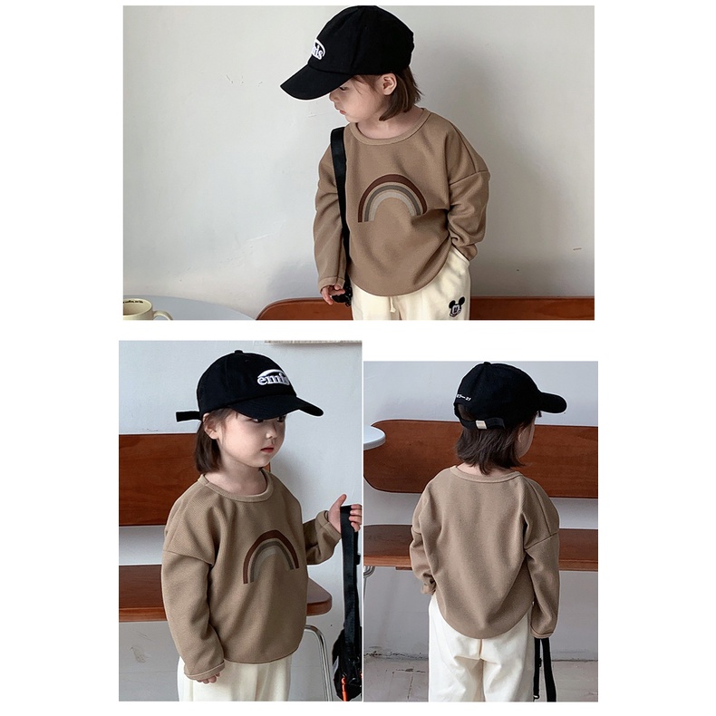 áo thun Cho Bé Gái tay dài trẻ em tay Cotton in hình ngộ nghĩnh mẫu mới