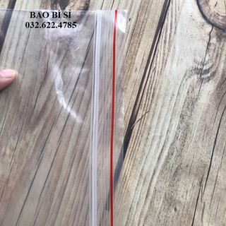 [100G] Túi zip chỉ đỏ (zip PE, zip lock, zip viền đỏ)