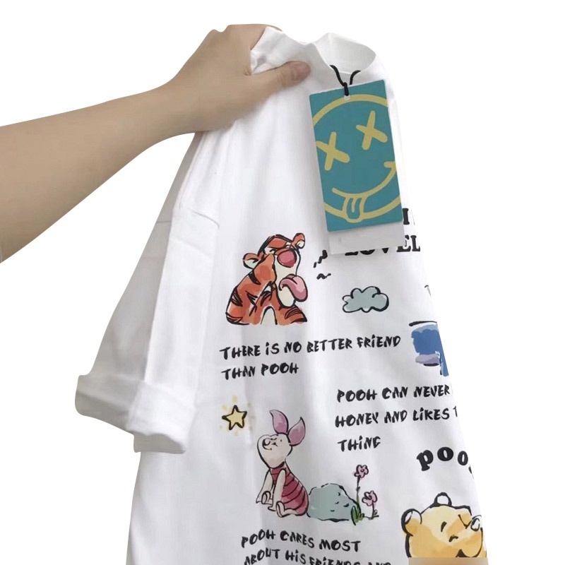 Áo Thun Tay Ngắn In Hình Hoạt Hình Trẻ Trung Mới