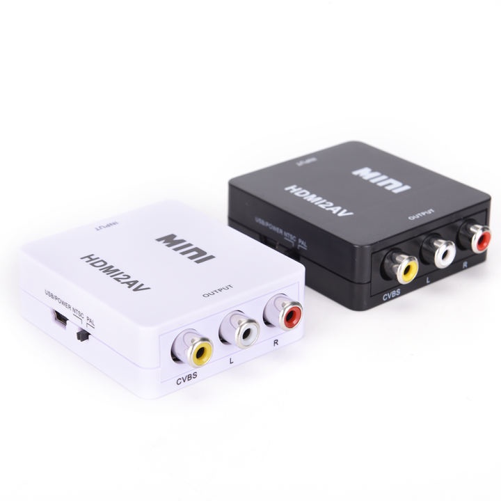 Bộ Chuyển Đổi HDMI Sang RCA AV/CVBS, Bộ Chuyển Đổi Video Mini HDMI2AV HD 1080P