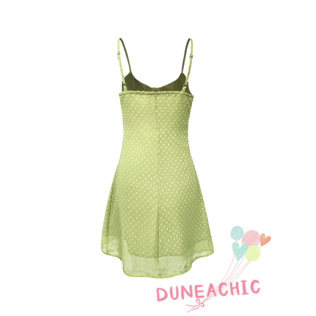 DUNEA Đầm Sát Nách Hở Lưng Quyến Rũ Thời Trang Cho Nữ