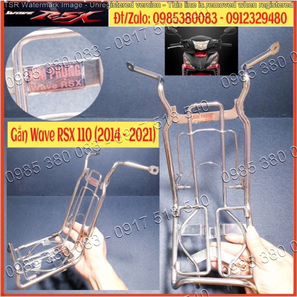 Baga Giữa Võng Xe INOX Dày 10 Ly Cho Honda Wave RSX Các Đời 2014 - 2021 (Ảnh tự chụp)