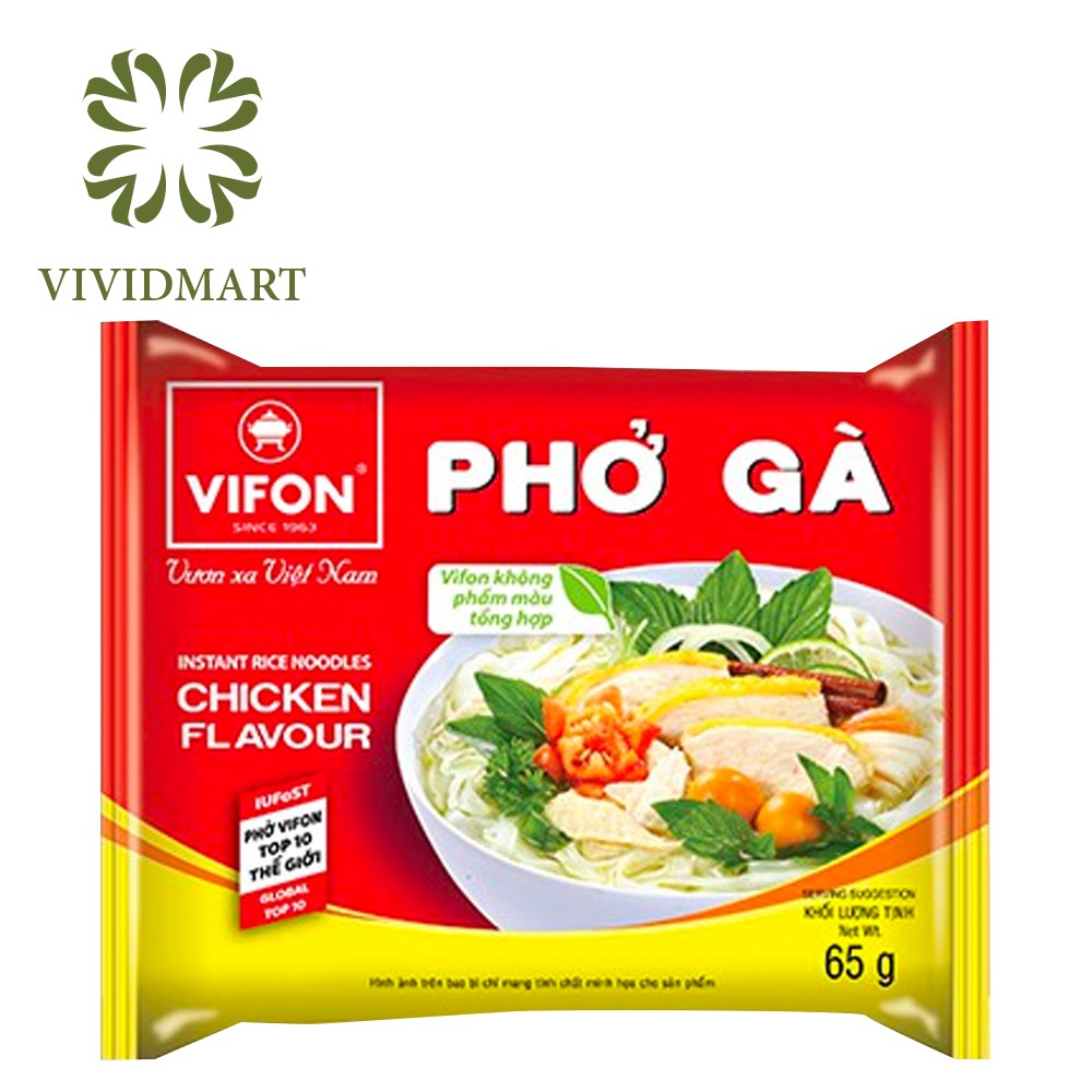 [Toàn quốc] [Gói lẻ] PHỞ ĂN LIỀN VIFON VỊ BÒ / GÀ / CHAY RAU NẤM - GÓI/65g - VIFON | BigBuy360 - bigbuy360.vn