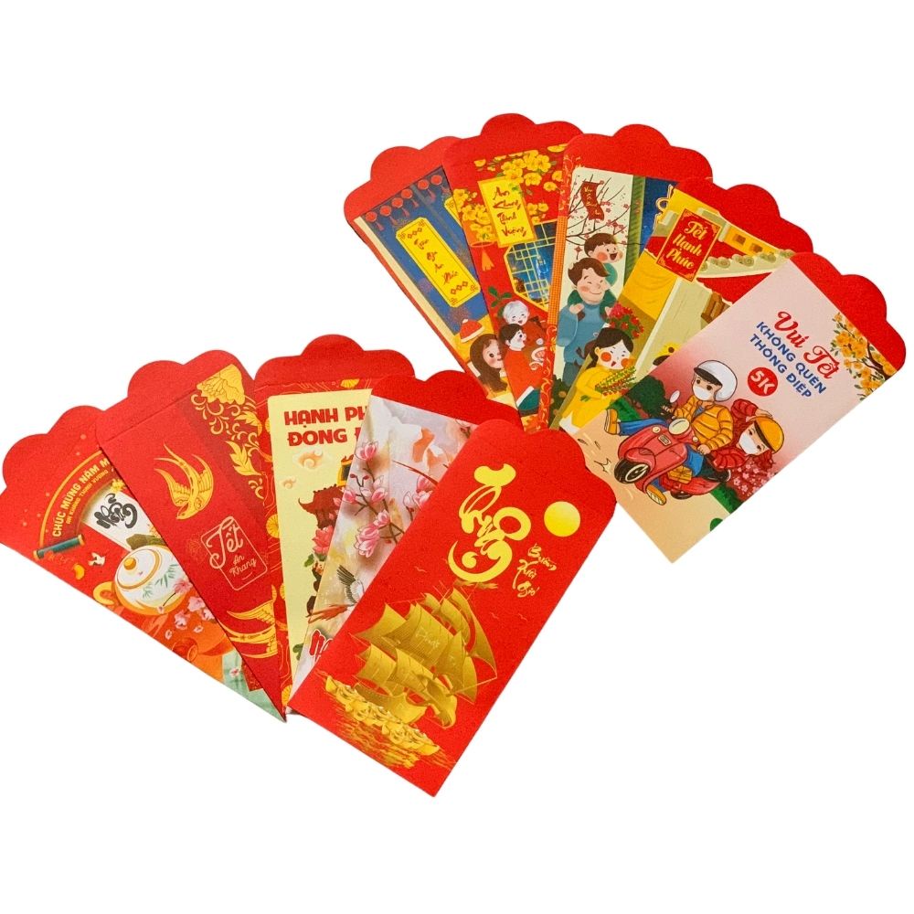 SET 10 Bao lì xì 2023 TUXA tết hot trend dễ thương phong lixi hình thú TUXA đẹp độc lạ sỉ lẻ giá rẻ