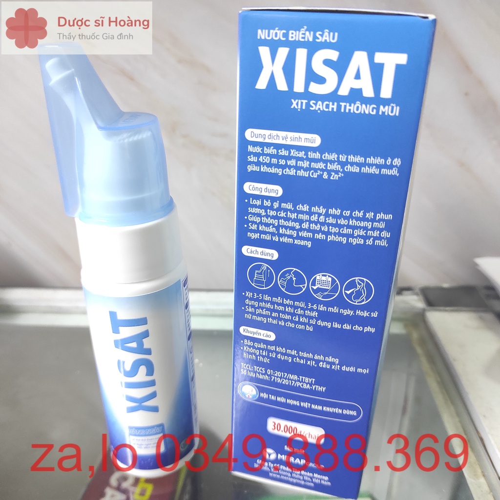 Nước Xịt Mũi XiSat - Giàu Muối Khoáng Chất