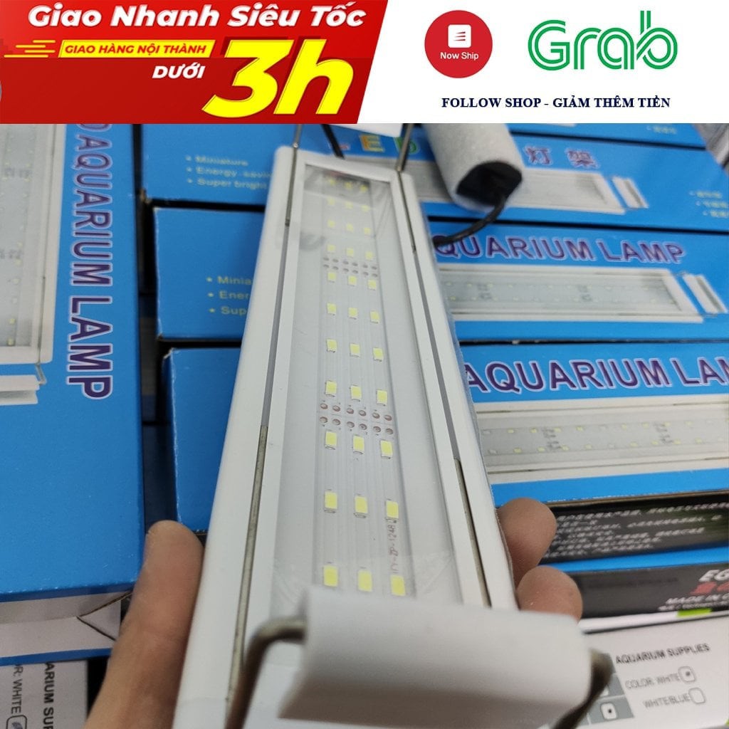 Đèn led thủy sinh EGBAN ánh sáng 6500 hạn chế rêu hại - phụ kiện thủy sinh