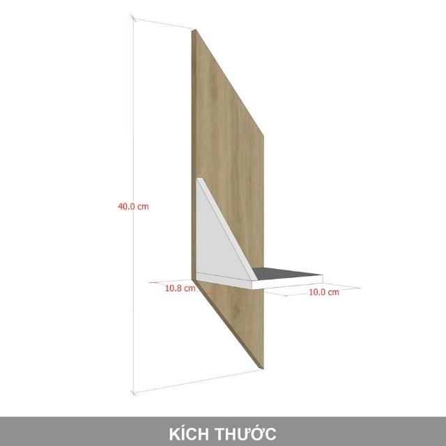 Kệ trang trí treo tường  gỗ mdf hình chiếc lá BENRI SHOP KLA