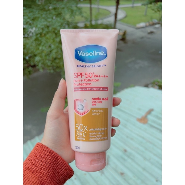 Dưỡng thể Vaseline 50x SPF 50++ 320ml thái lan