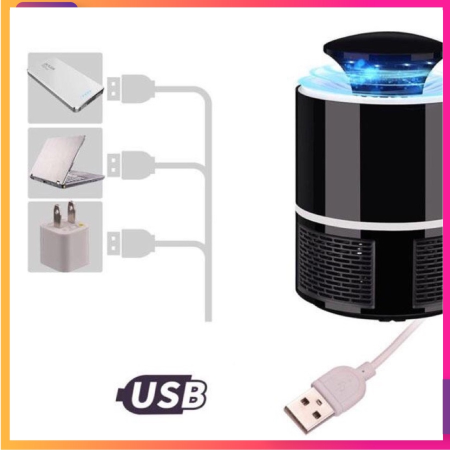 Máy Bắt Muỗi Thông Minh, Đèn Bắt Muỗi Thu Hút Công Trùng Hiệu Quả Bằng Đèn Led Kèm Dây Cắm USB ( bảo hành 12 tháng)