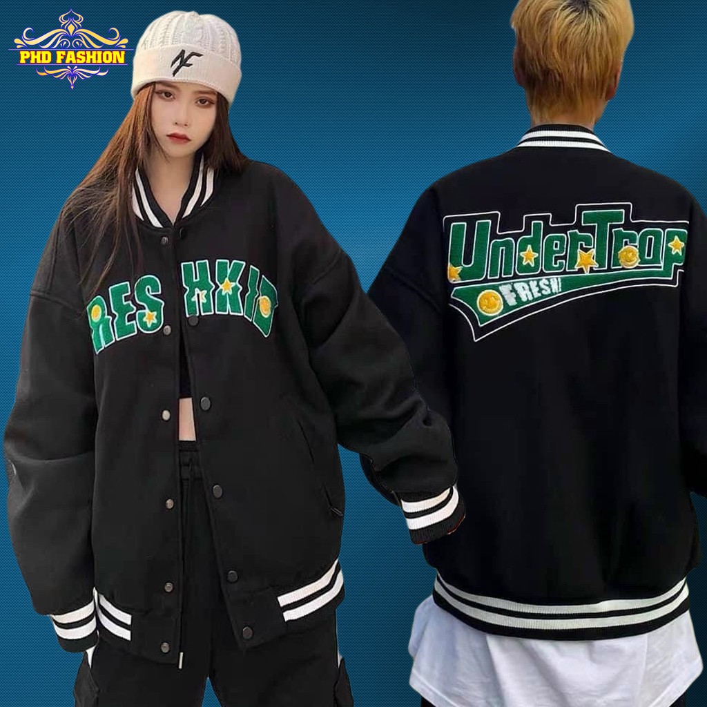 Áo bomber nam nữ chất dù 2 lớp cao cấp không bong tróc chất vải mịn không xù (màu đen), cam kết video kèm ảnh thật phd7