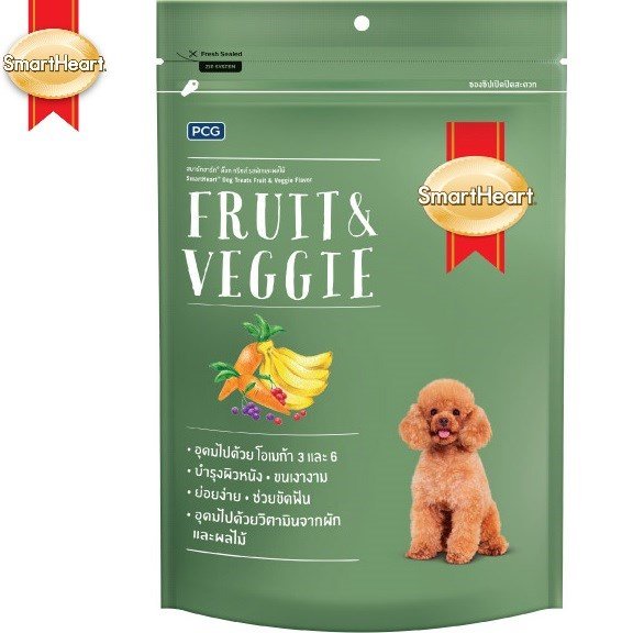 Bánh thưởng cho chó Smartheart Fruit & Veggie 100g